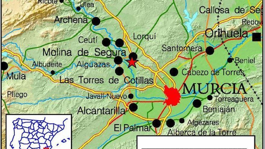 Registrado un terremoto y el ING señaló que se produjeron otros dos, uno en Alhama de Murcia y otro en Pliego