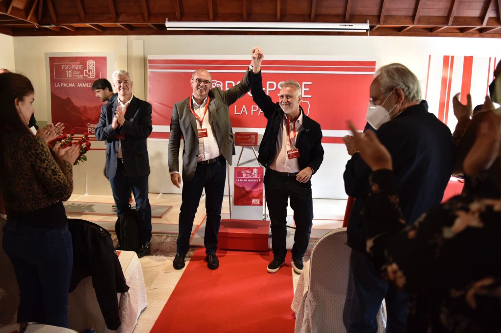 El X Congreso del PSOE de La Palma respalda la Ejecutiva liderada por el reelegido Pestana con el 85% de los votos
