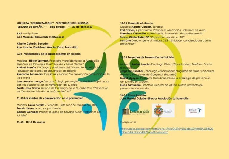 Once personas se suicidan cada día en España y 220 lo intentan