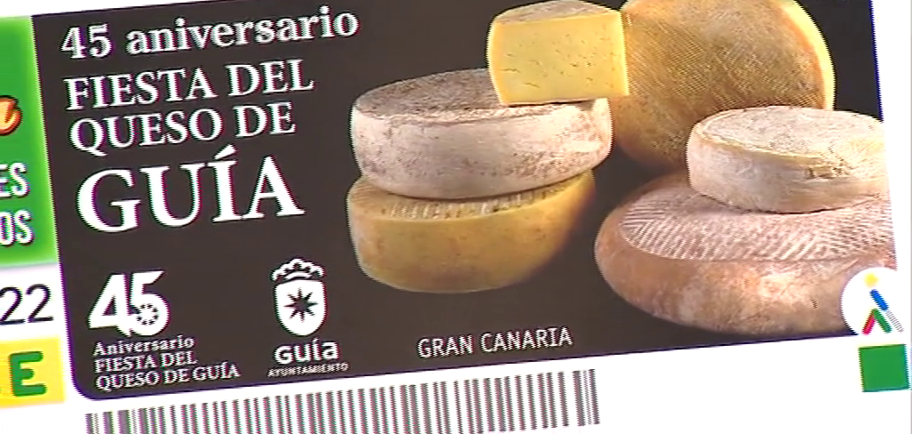 Este 21 de abril, la imagen protagonista del cupón de la ONCE será la del 45 aniversario de la Fiesta del Queso de Guía. Este evento se celebrará el primer domingo de mayo