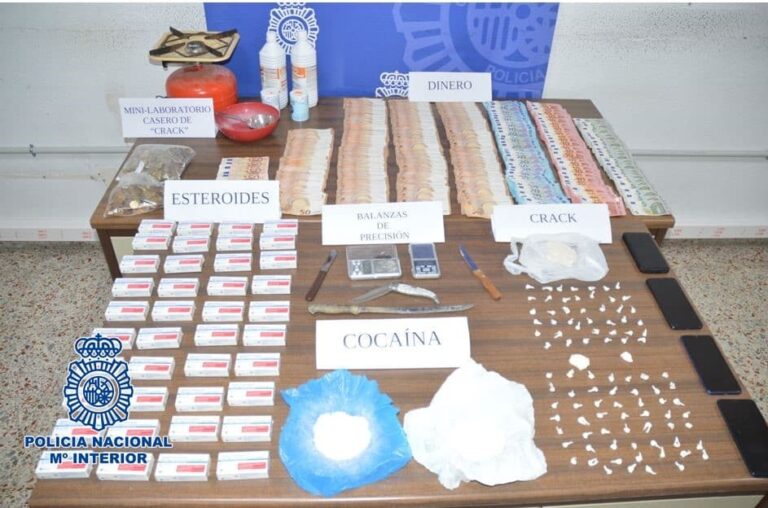 Cuatro detenidos y desarticulado un laboratorio y punto de venta de droga en Tenerife