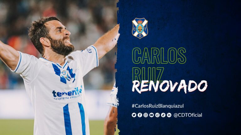 Carlos Ruiz renueva con el CD Tenerife