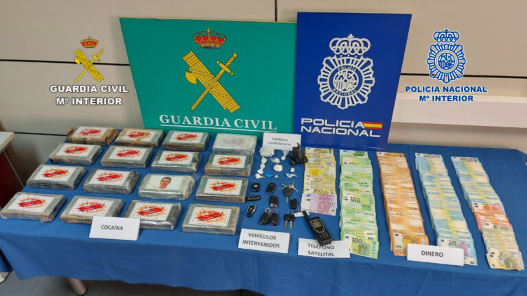 Desarticulada una organización criminal dedicada al tráfico de cocaína a gran escala