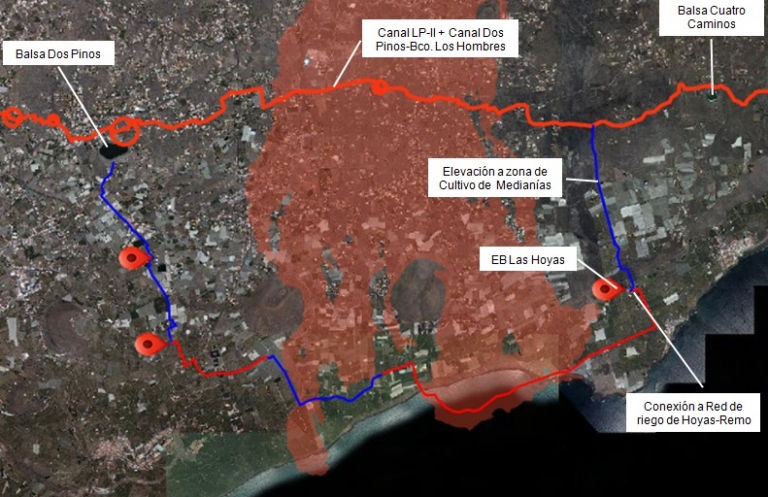 Comienzan las obras para llevar agua de riego al Valle de Aridane