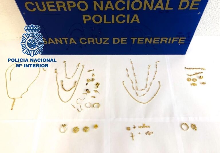 Detenidas dos personas por robar joyas valoradas en 400.000 euros a una anciana discapacitada en Tenerife