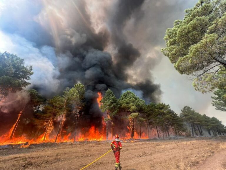 El fuego se ceba con la península en plena ola de calor
