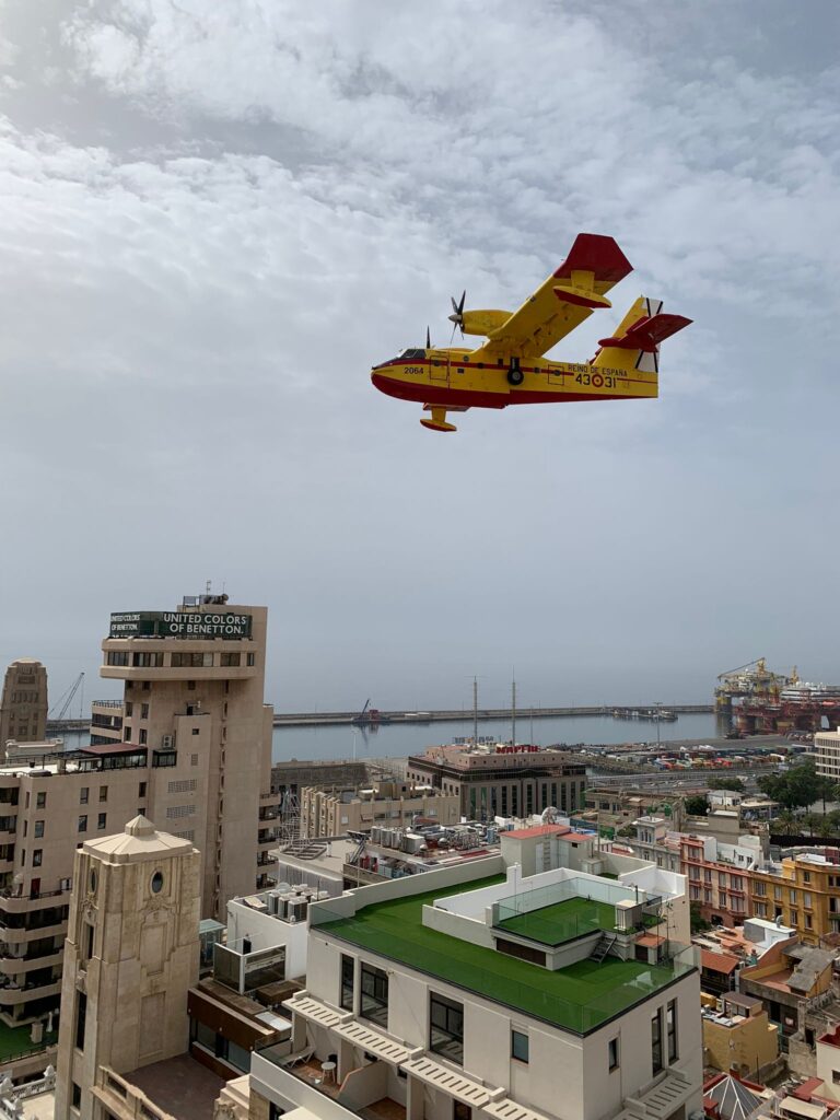 Hidroavión incendio tfe
