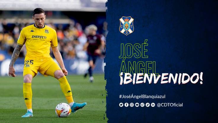 José Ángel Jurado, primer fichaje del CD Tenerife