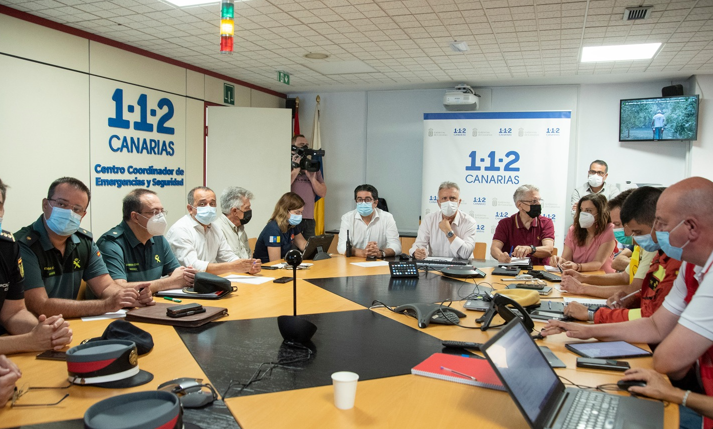 Reunión incendio Tenerife 24 julio