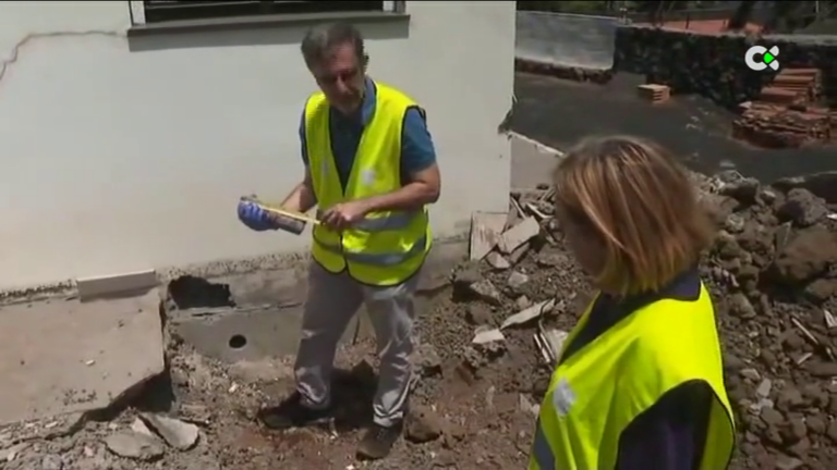 El CSIC investiga las casas cercanas al volcán de La Palma
