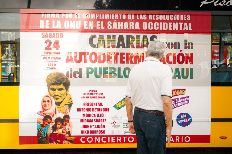 Campaña a favor del Sáhara Occidental en Las Palmas de Gran Canaria