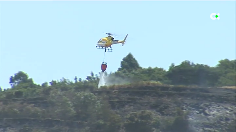 El incendio de una vivienda en Taidía obliga a activar un importante equipo de extinción