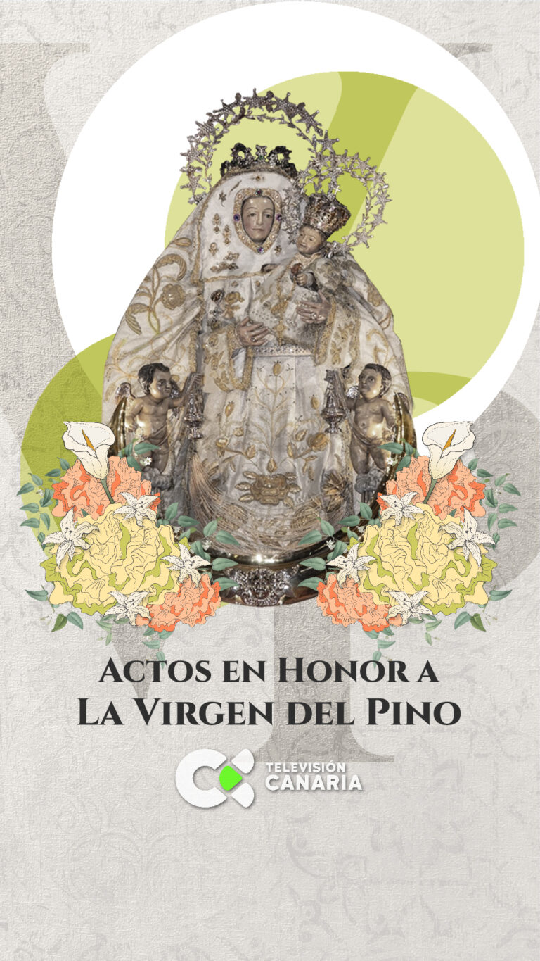 La Virgen del Pino ya está en su altar tras bajar de su camarín