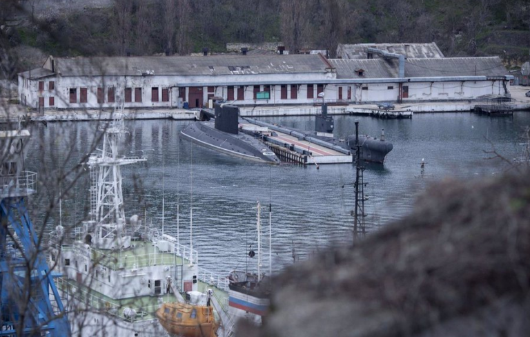 Las tropas rusas han trasladado submarinos desde Crimea al sur de Rusia