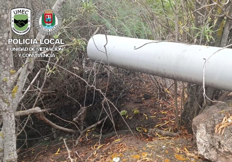 Denuncian al propietario de una finca en Tafira por verter aguas residuales en el barranco del Guiniguada