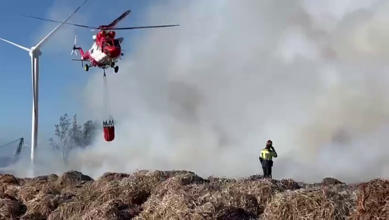 Controlado el incendio en Aldea Blanca, San Bartolomé de Tirajana