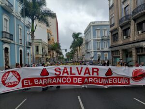 La Plataforma Salvar Chira-Soria se manifiesta para «salvar» el barranco de Arguineguín, Gran Canaria