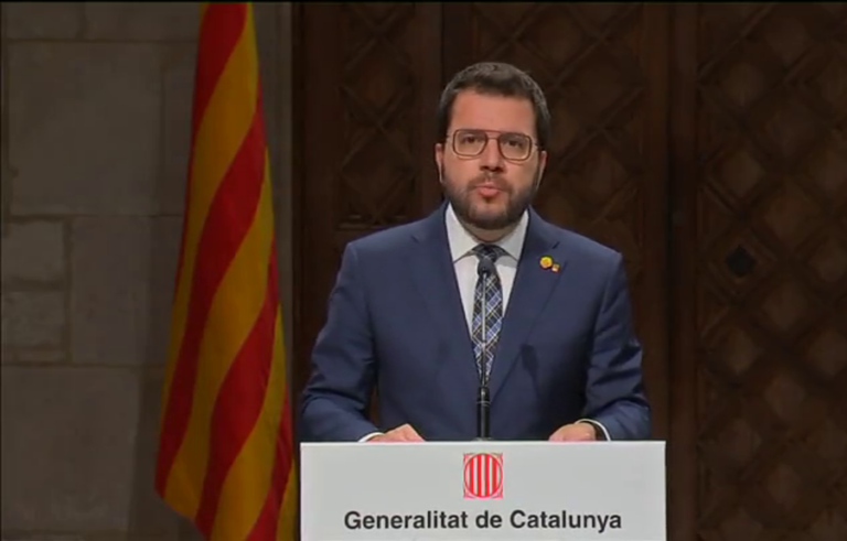 Pere Aragonès adelanta las elecciones en Cataluña al 12 de mayo