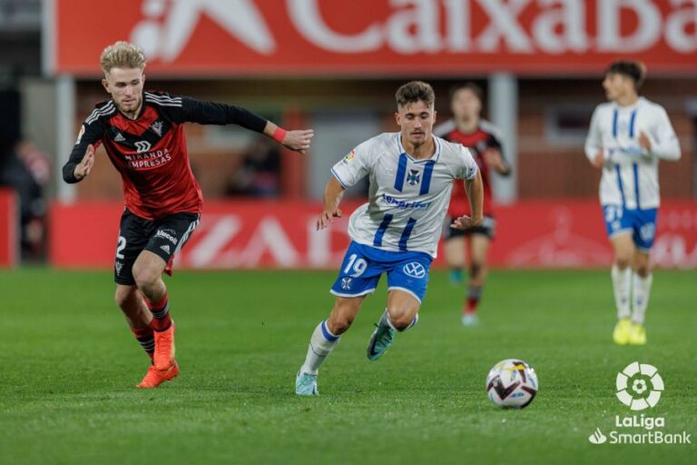 El CD Tenerife no pudo romper la racha en casa del Mirandés (1-0)
