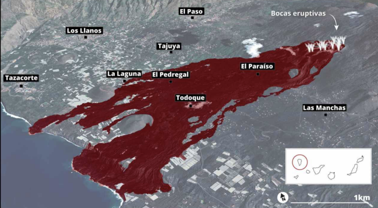 La UE aprueba una ayuda de 9,5 millones por los daños del volcán en La Palma