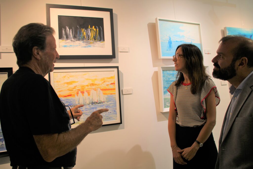 El IMD inaugura su primera exposición artística en el Palmeras Golf, en Las Palmas de Gran Canaria