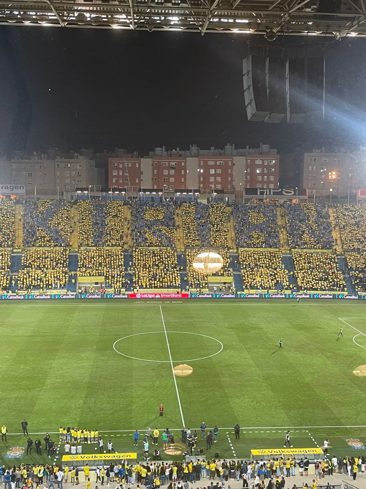 Interior del Estadio de Gran Canaria.