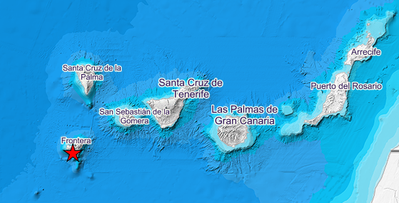 Terremoto de magnitud 3,5 en la zona del volcán submarino Tagoro en El Hierro
