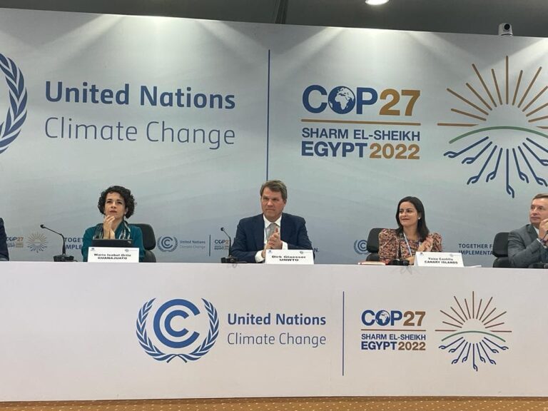 Castilla resalta en la COP27 que la descarbonización del turismo es «un objetivo estratégico»