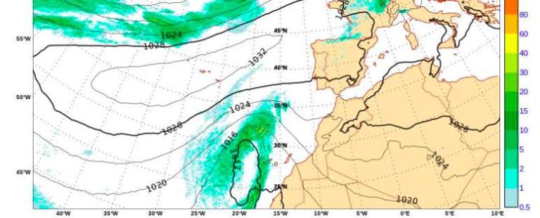Una DANA afectará a Canarias el día de Navidad