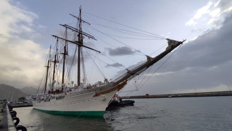 El buque ‘Juan Sebastián de Elcano’ llega este jueves a Tenerife