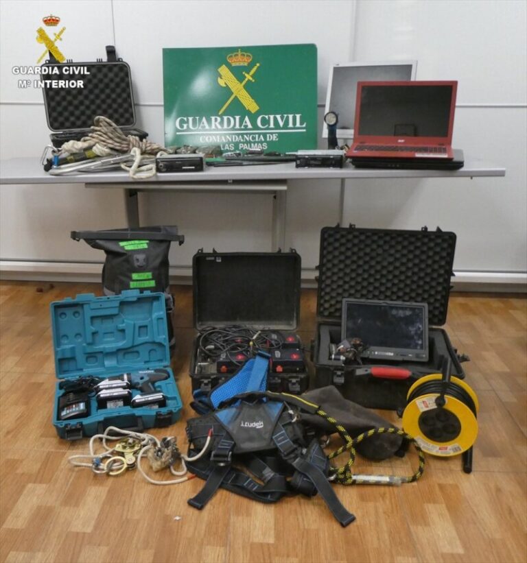 Cinco detenidos por robos valorados en 50.000 euros en el polígono de Arinaga