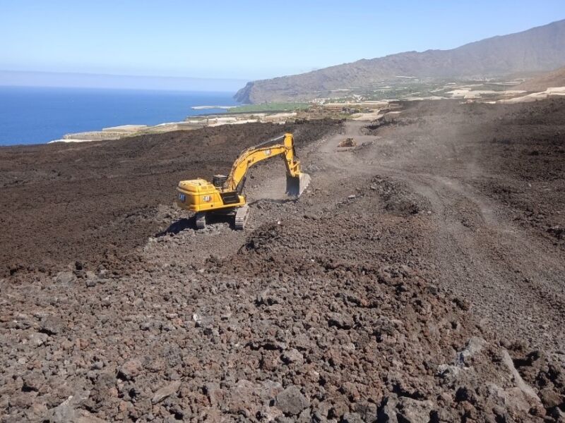 Obra carretera La Palma.