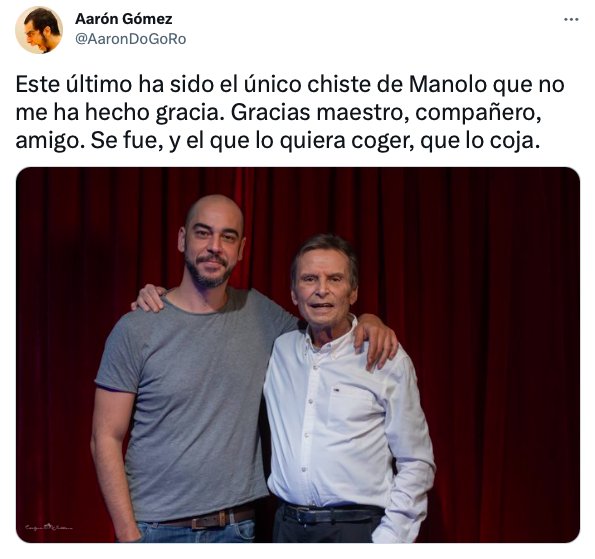 Despedida a Manolo Vieira