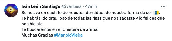 Despedida a Manolo Vieira