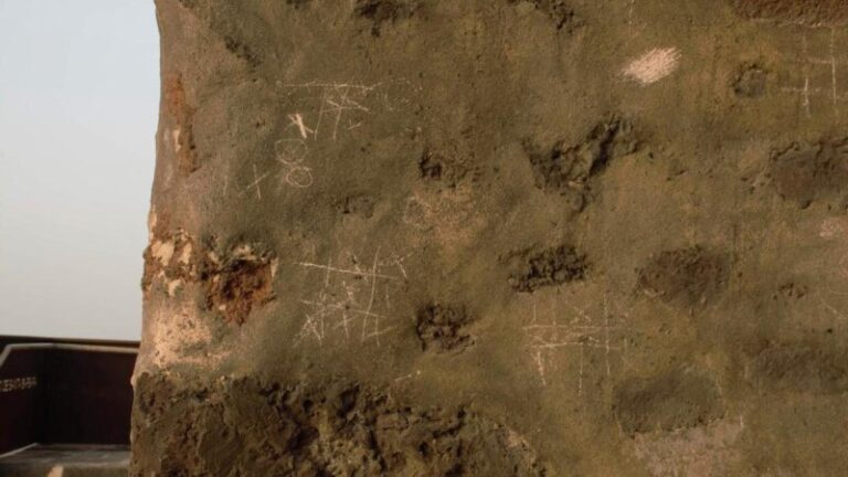 Daños en el castillo de Santa Bárbara en Teguise, Lanzarote