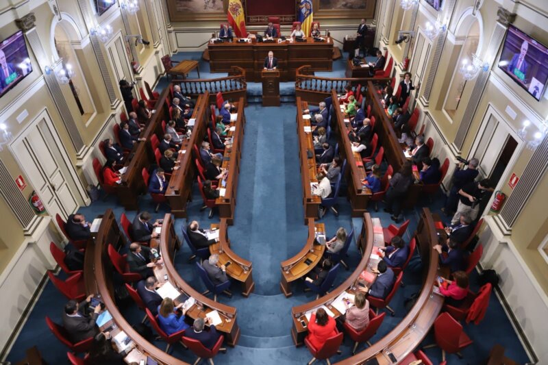 Hemiciclo Parlamento de Canarias. Cuándo se constituye el Parlamento de Canarias tras las elecciones 2023