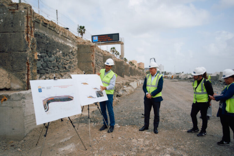 La nueva escollera de la Avenida Marítima de Las Palmas de GC estará lista en mayo