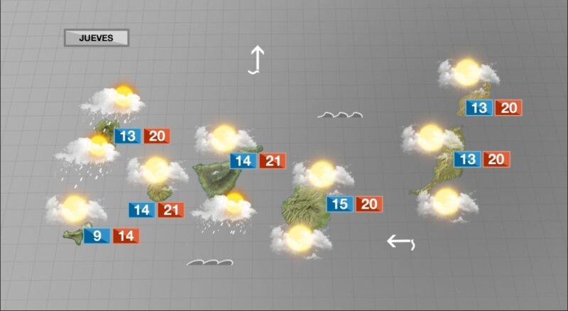 La inestabilidad temporal vuelve este jueves a Canarias