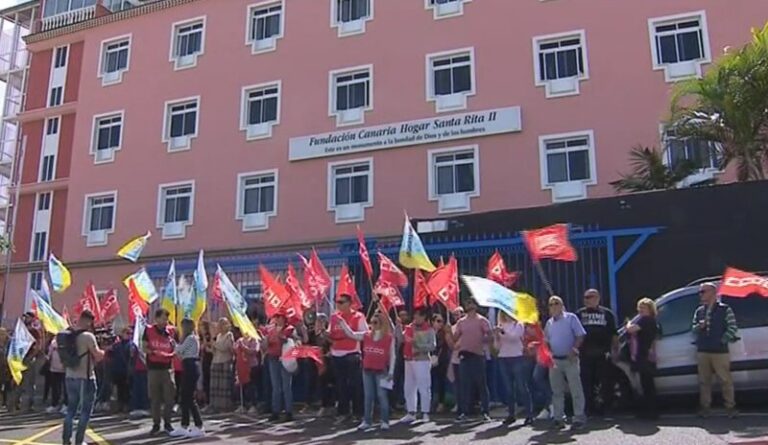 La plantilla del Hogar Santa Rita, en Tenerife, denuncia los retrasos en sus salarios