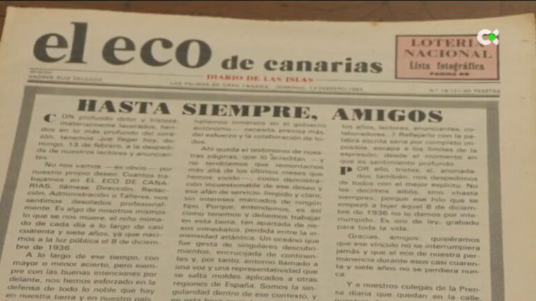 40 años del cierre del ‘Eco de Canarias’