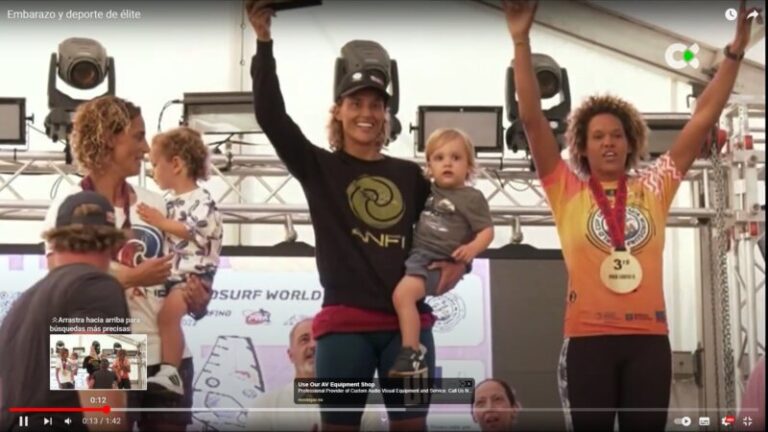 La élite deportiva y la maternidad