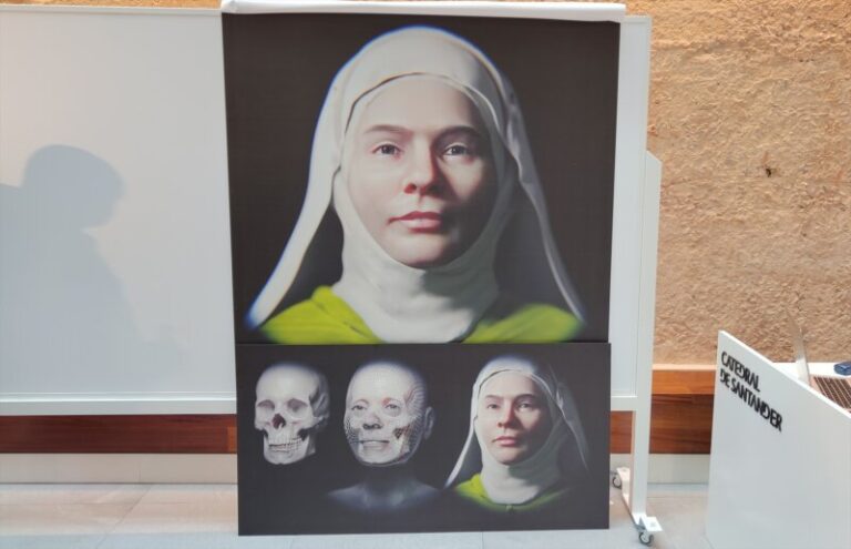 Reconstruyen el rostro de una mujer del siglo XII enterrada en la necrópolis de Santander