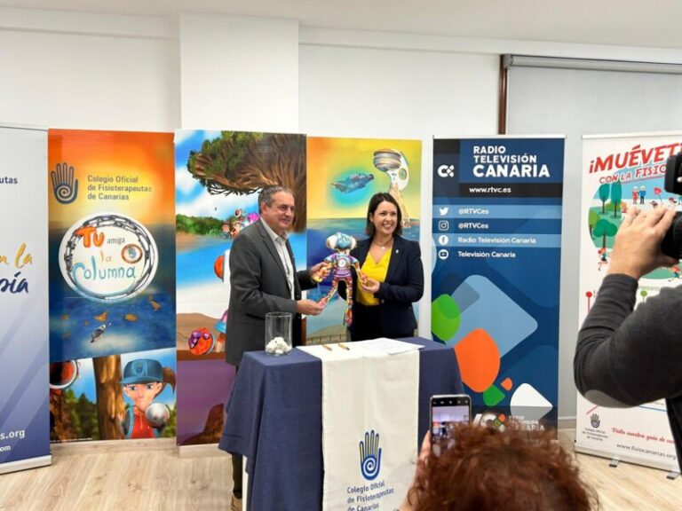 RTVC y el Colegio de Fisioterapeutas de Canarias, con la promoción de la salud y la higiene postural