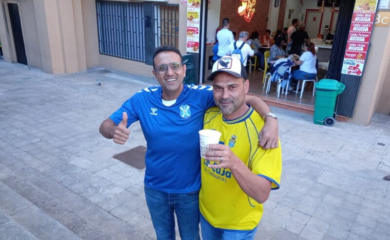 Cara y cruz para los aficionados en el derbi canario