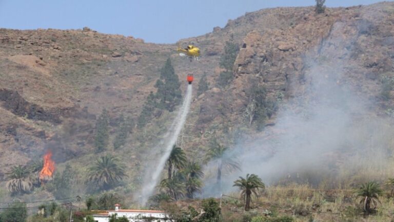 Estabilizan un conato de incendio en Fataga, Gran Canaria