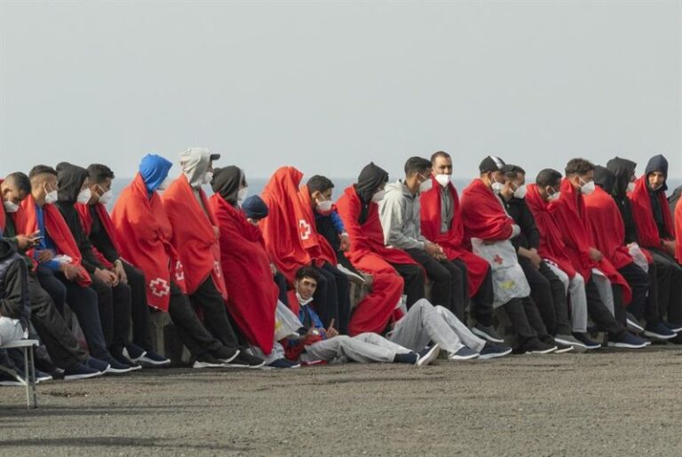 La llegada de migrantes desciende un 62% con respecto a 2022