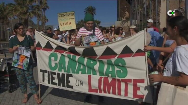 Jóvenes ecologistas se manifiestan en Canarias el Día de la Tierra