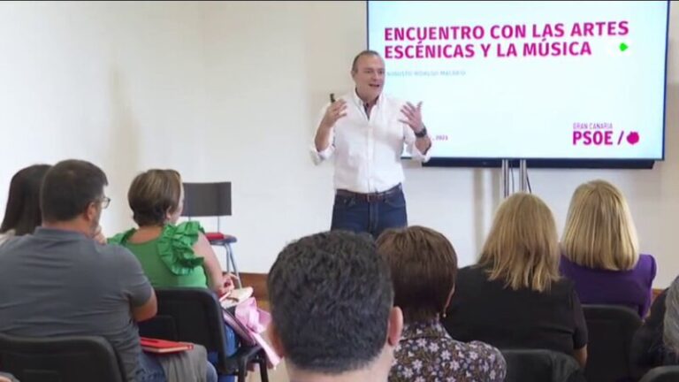 Hidalgo se compromete con los representantes de la cultura en Gran Canaria