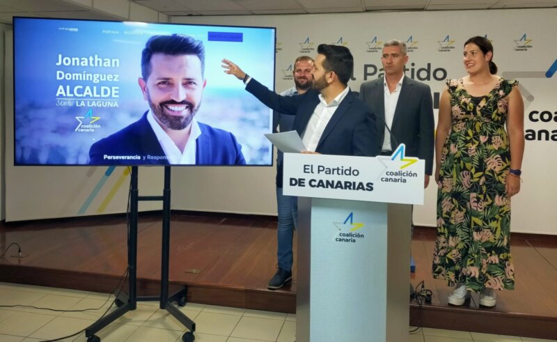 Presentación de la candidatura de Jónathan Domínguez a la alcaldía de La Laguna por CC