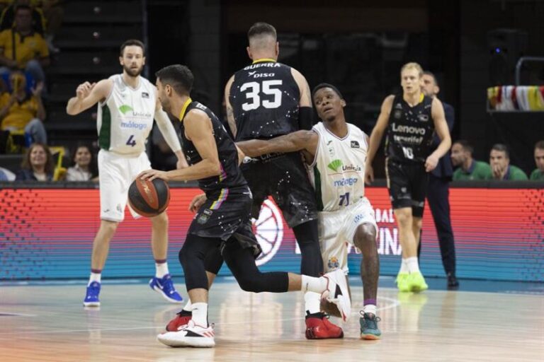 59-72. El Lenovo Tenerife pierde ante el Unicaja Málaga